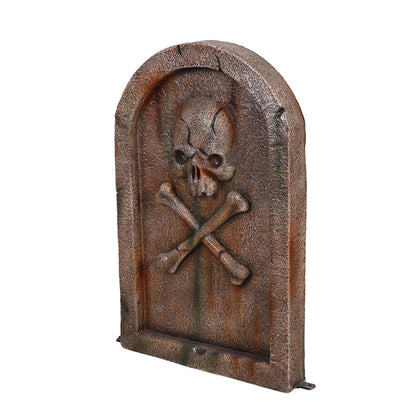 Gravestone wih Skull and Crossbones