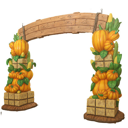 Hay, Corn and Pumpkin Arch