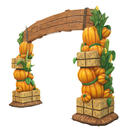 Hay, Corn and Pumpkin Arch