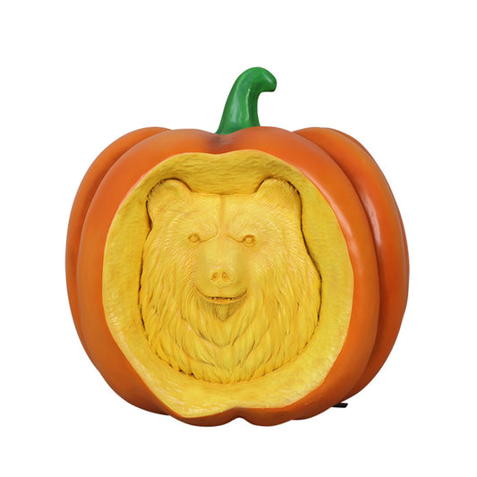 36" Bear Carved Pumpkin