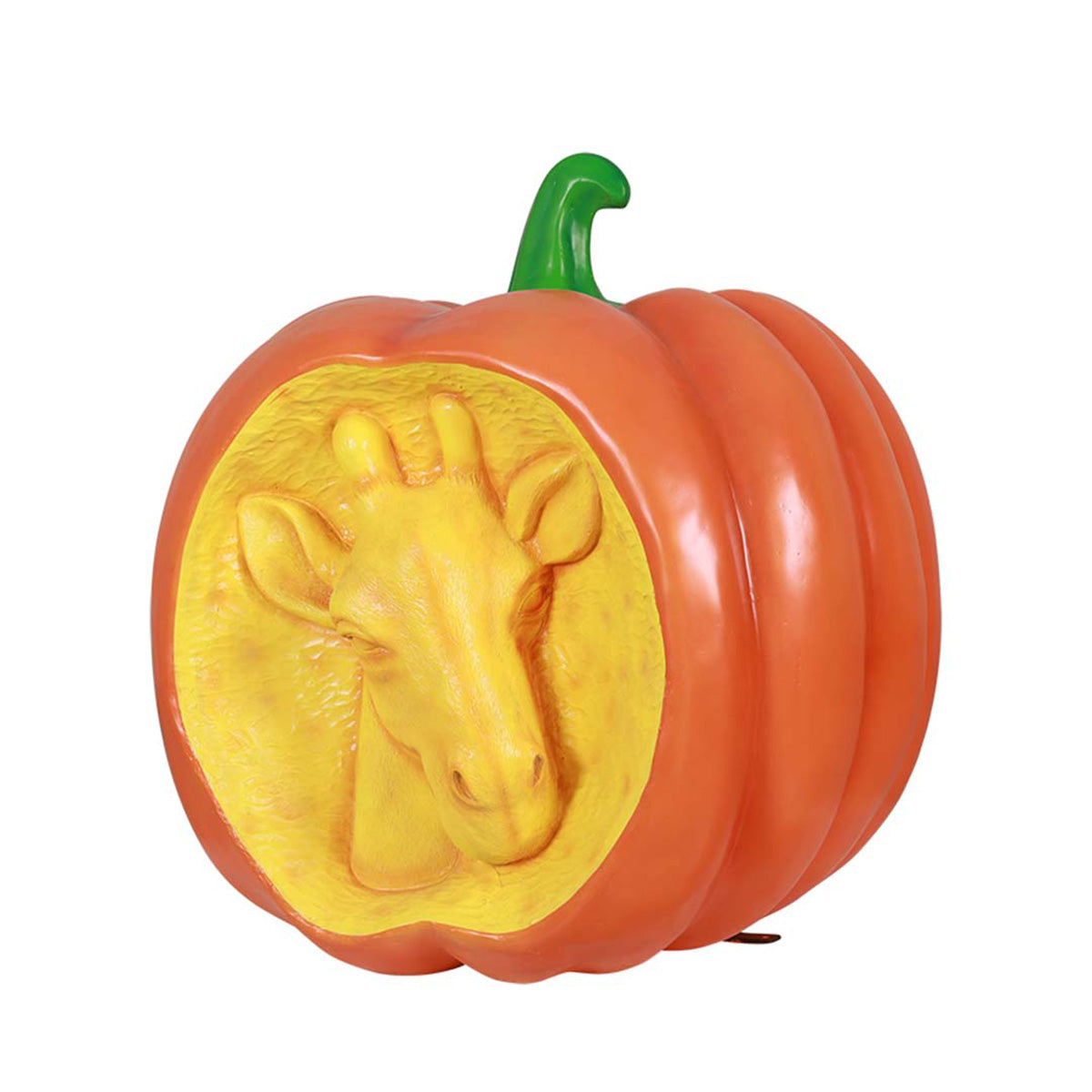 36" Giraffe Carved Pumpkin