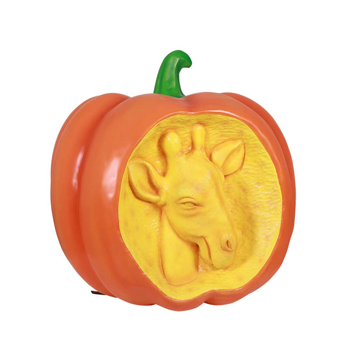 36" Giraffe Carved Pumpkin