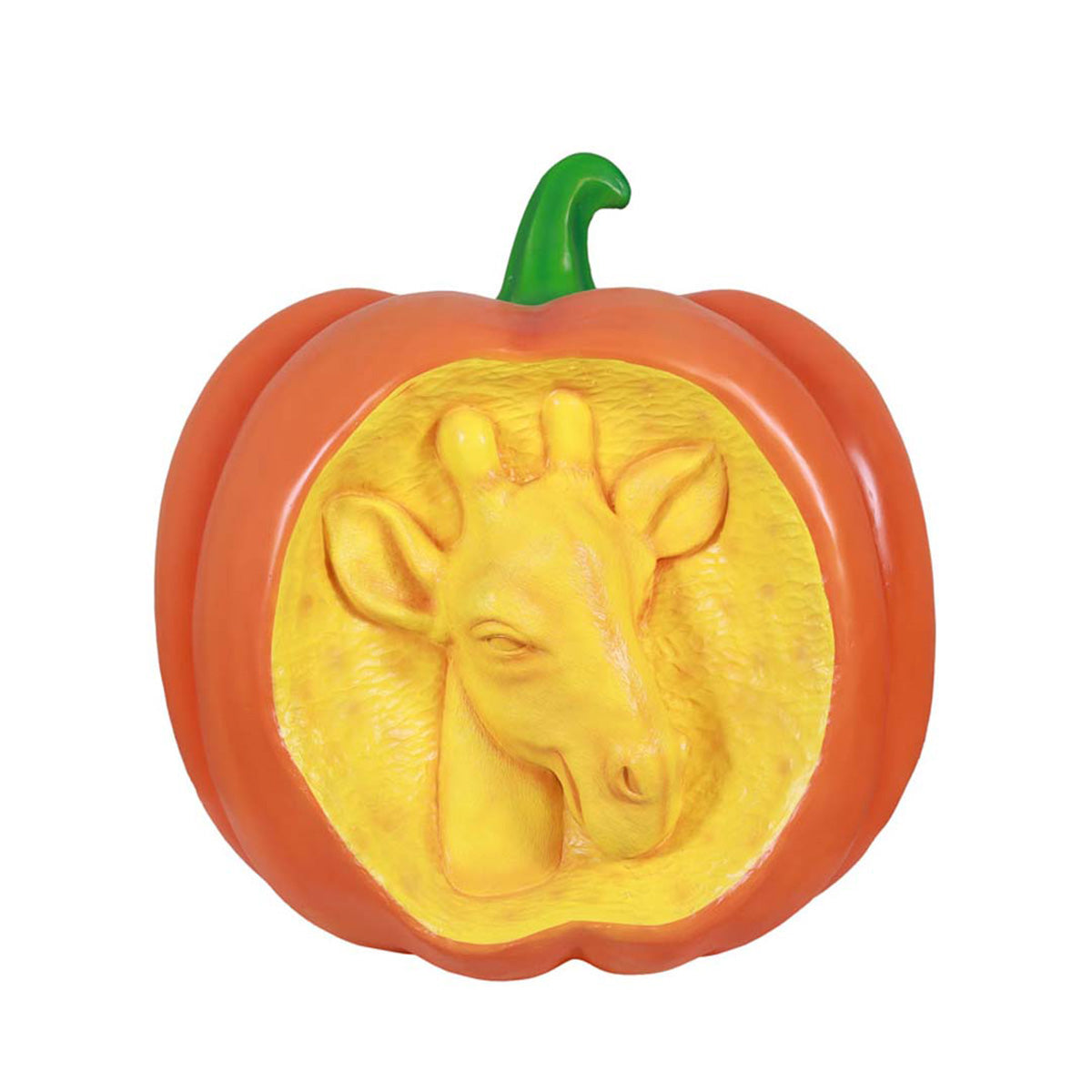 36" Giraffe Carved Pumpkin