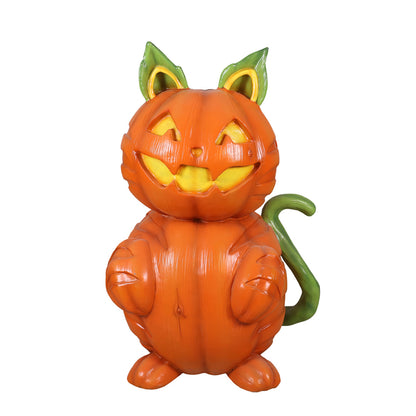 4' Pumpkin Cat