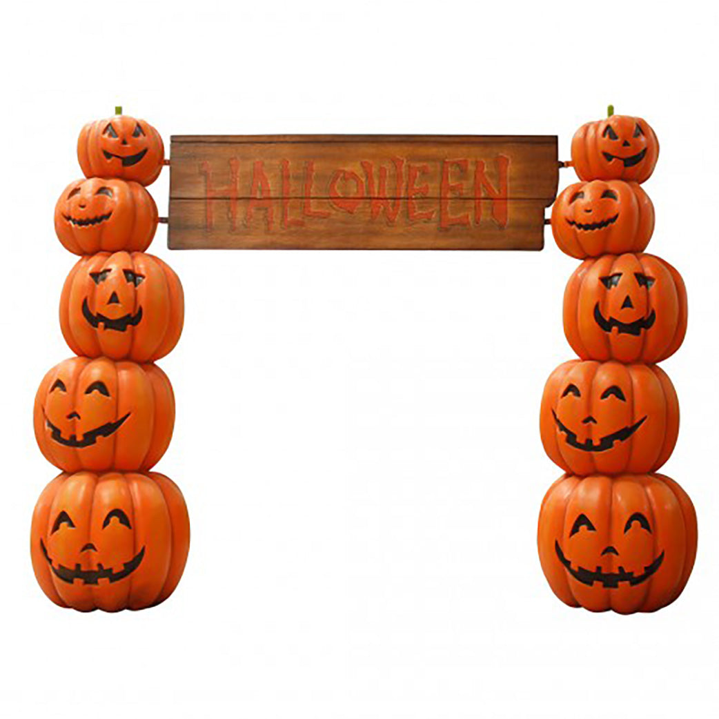 10.5' Pumpkin Stack Arch with Sign – WinterlandInc