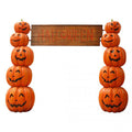 10.5' Pumpkin Stack Arch with Sign