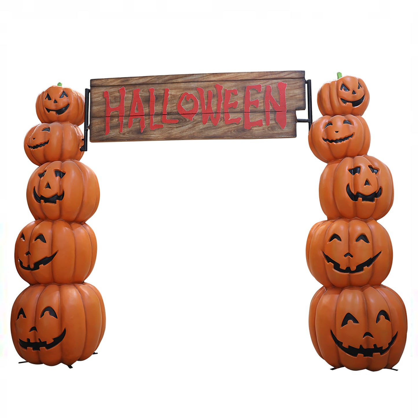 10.5' Pumpkin Stack Arch with Sign