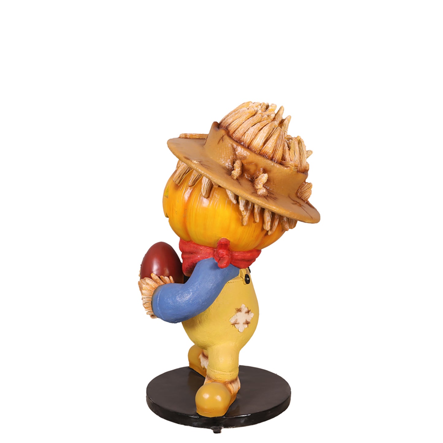 Pumpkin Scarecrow Family Boy 4.5' Tall
