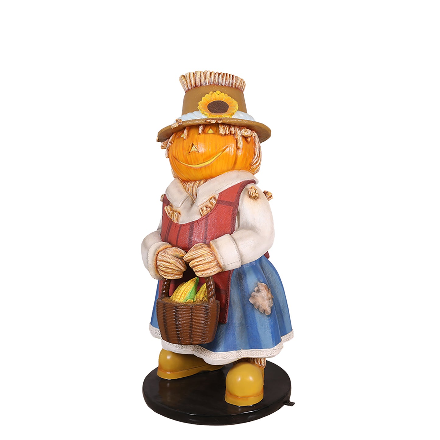 Pumpkin Scarecrow Family Ma 5.5' Tall