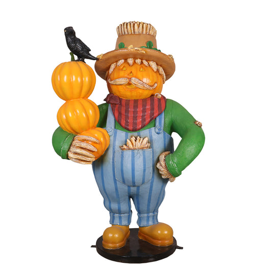 Pumpkin Scarecrow Family Pa 6' Tall