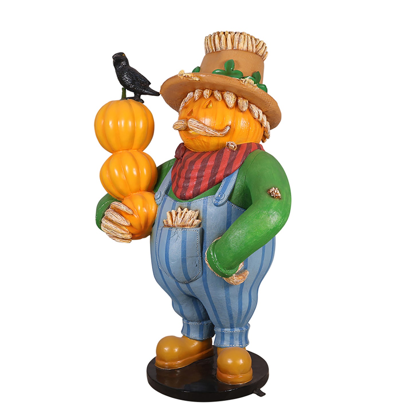 Pumpkin Scarecrow Family Pa 6' Tall