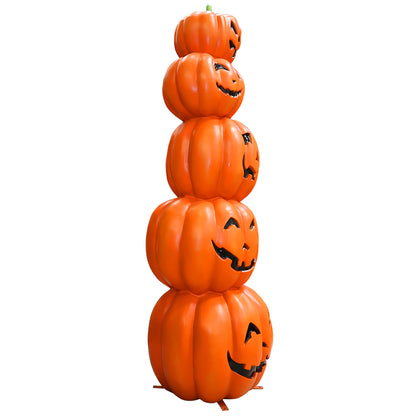 10' Stack of 5 Jack-O-Lanterns
