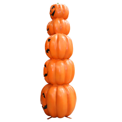 10' Stack of 5 Jack-O-Lanterns