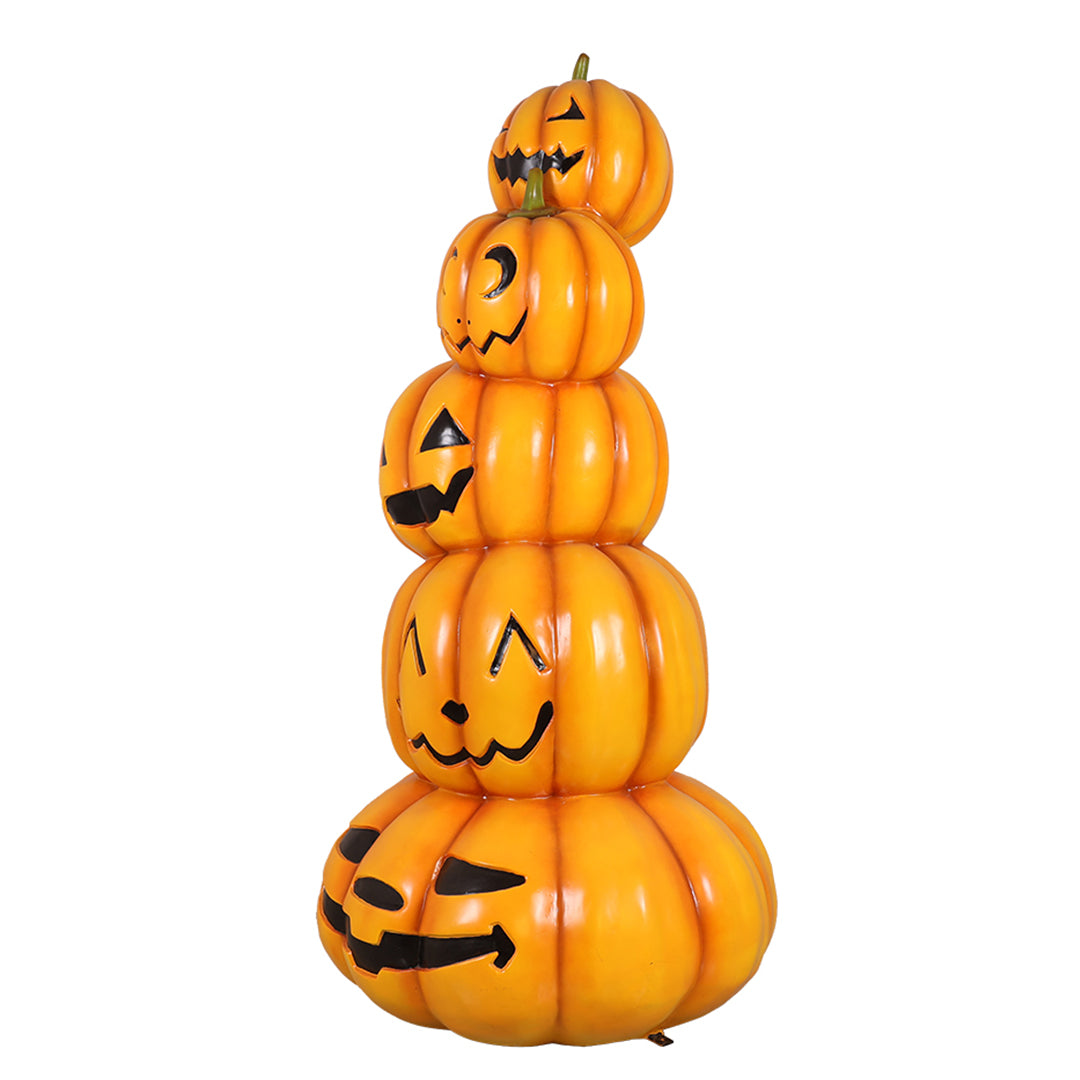 7' Stack of 6 Jack-O-Lanterns