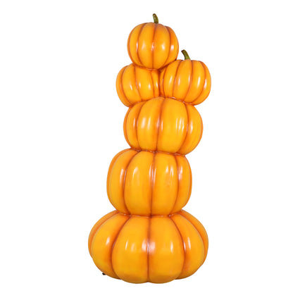 7' Stack of 6 Jack-O-Lanterns