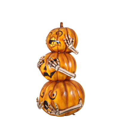 Hear No Evil, See No Evil, Speak No Evil Pumpkin Stack