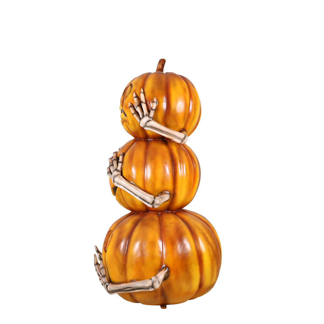 Hear No Evil, See No Evil, Speak No Evil Pumpkin Stack