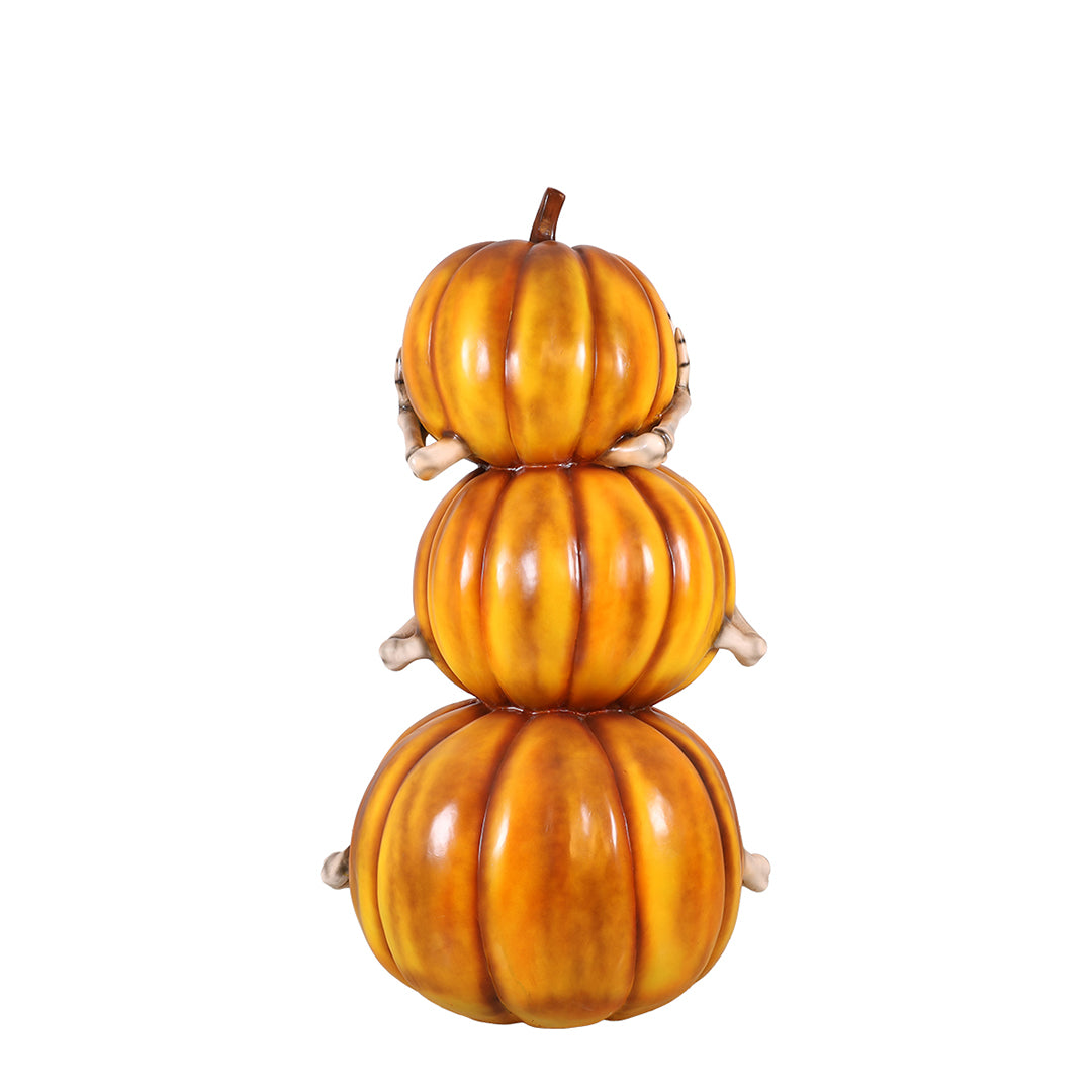 Hear No Evil, See No Evil, Speak No Evil Pumpkin Stack