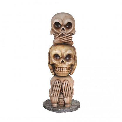 Hear No Evil, Speak No Evil, See No Evil Skeleton Pillar