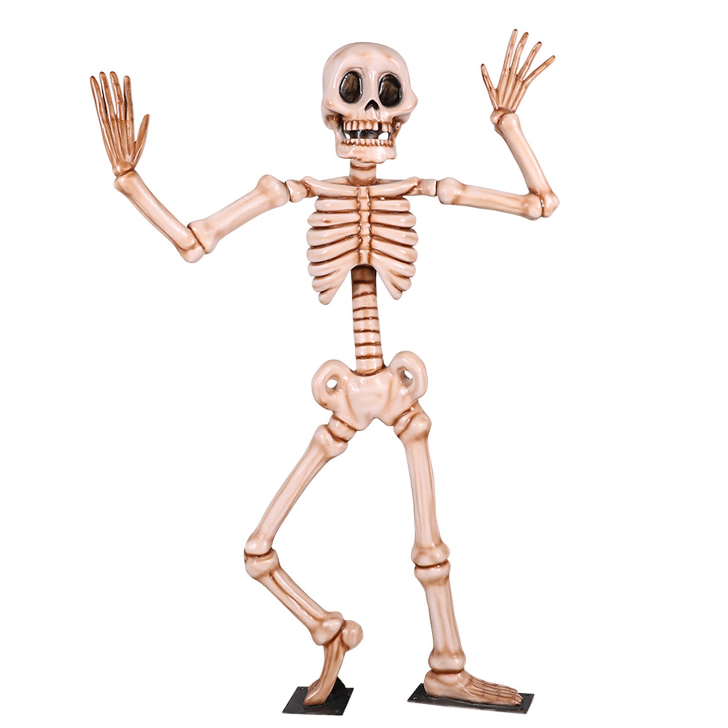 7' Skeleton Dancing with Metal Base