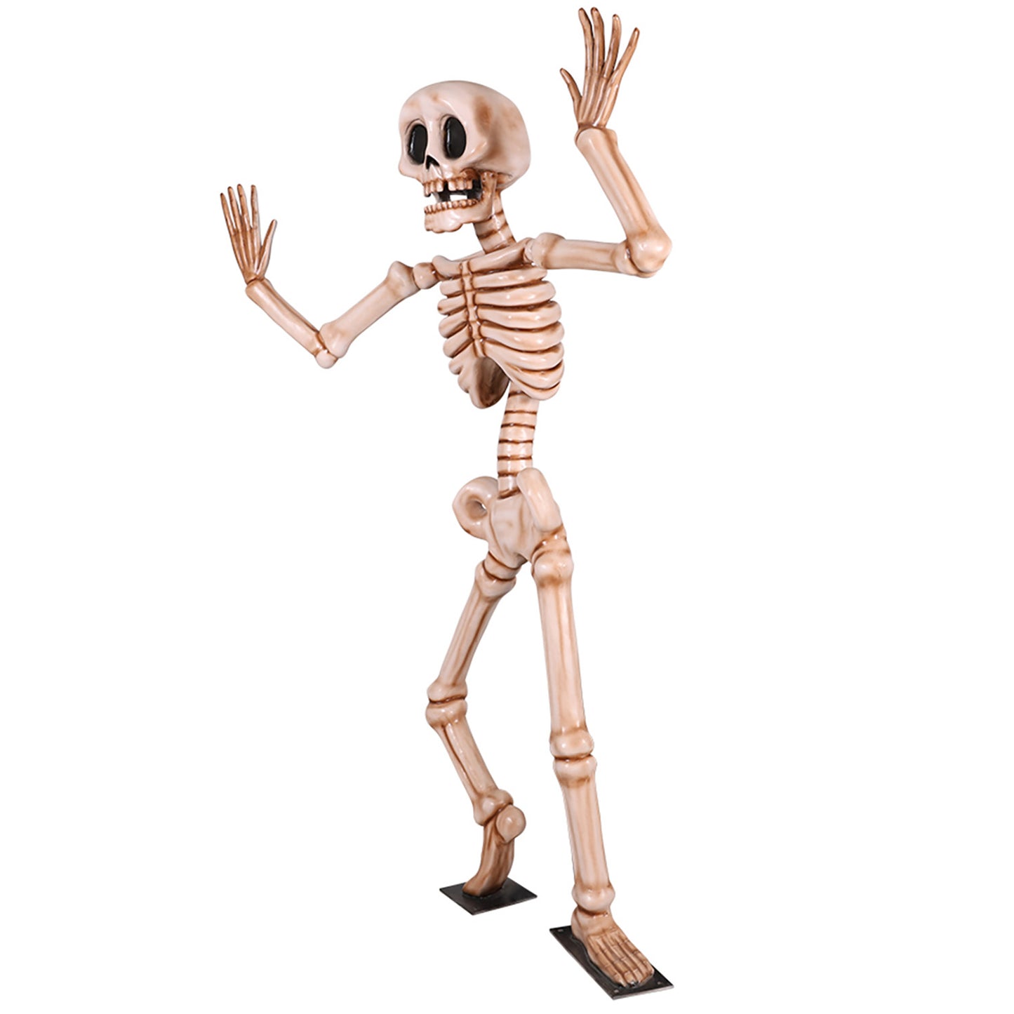7' Skeleton Dancing with Metal Base
