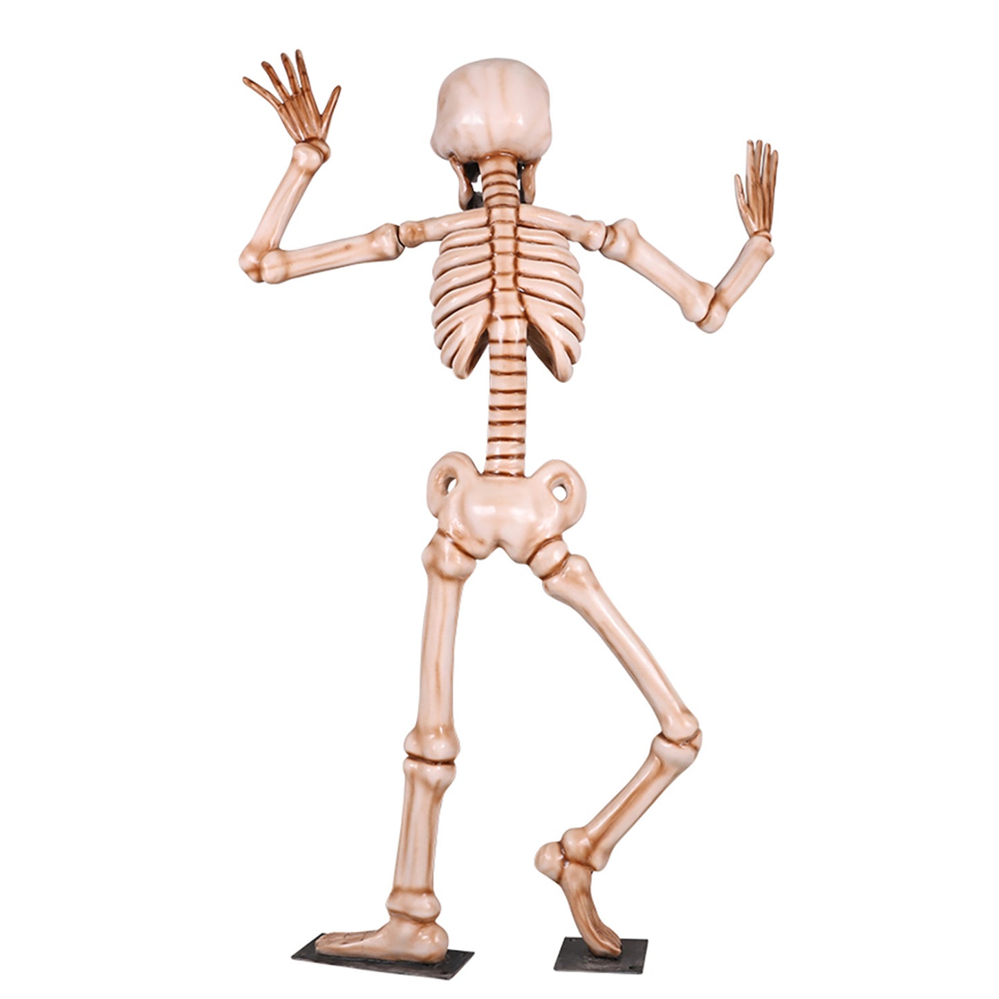 7' Skeleton Dancing with Metal Base