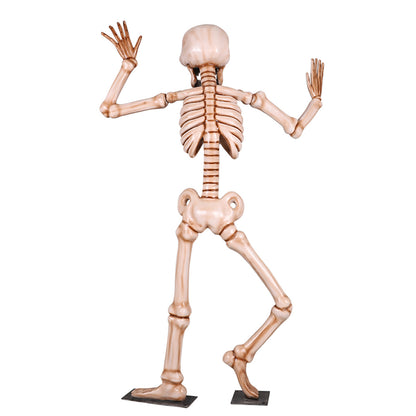 7' Skeleton Dancing with Metal Base