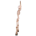 7' Skeleton with his Hands in the Air with Metal Base