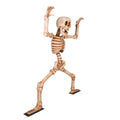 7' Skeleton Doing Squats with Metal Base