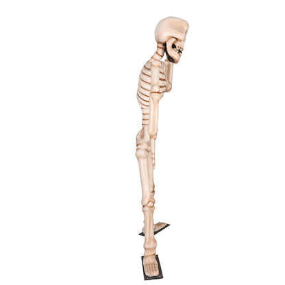 7' Skeleton Waving with Metal Base