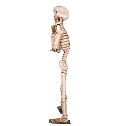 7' Skeleton Wondering with Metal Base