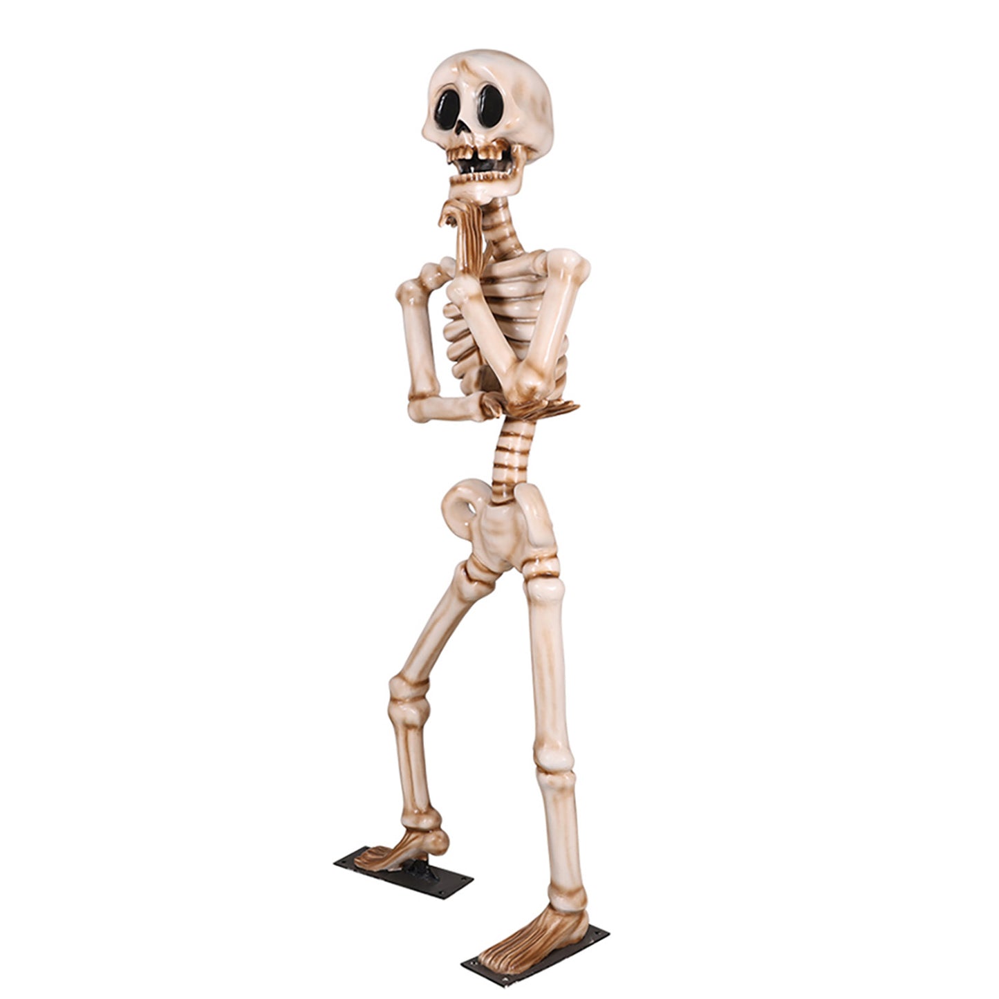 7' Skeleton Wondering with Metal Base