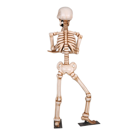 7' Skeleton Wondering with Metal Base