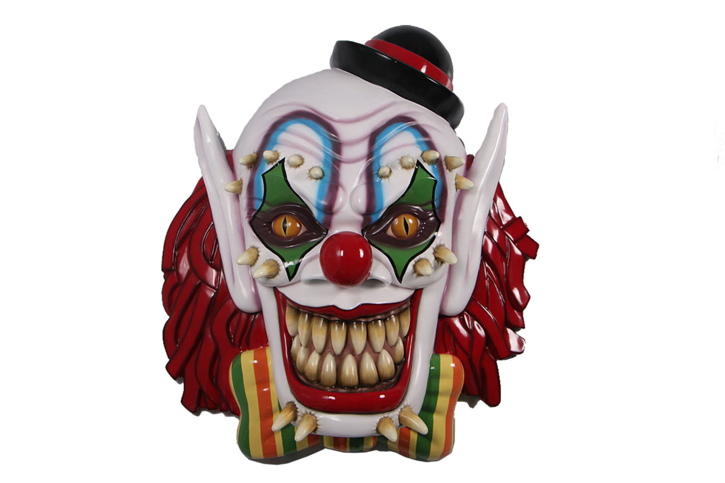 5' Scary Clown Mask Wall Mount