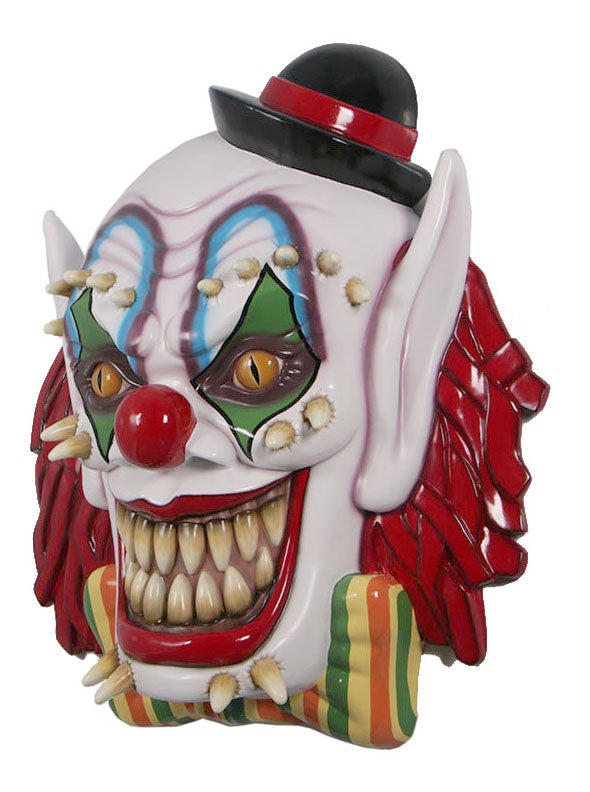 5' Scary Clown Mask Wall Mount