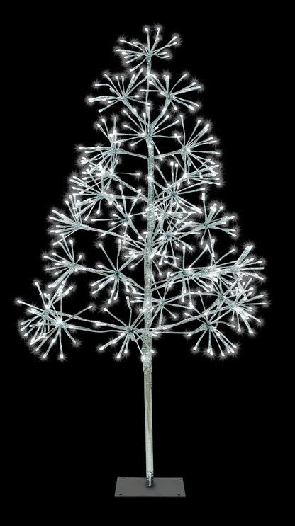 4' Pure White Starburst LED Tree