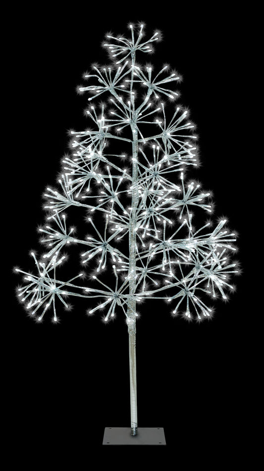 4' Pure White Starburst LED Tree