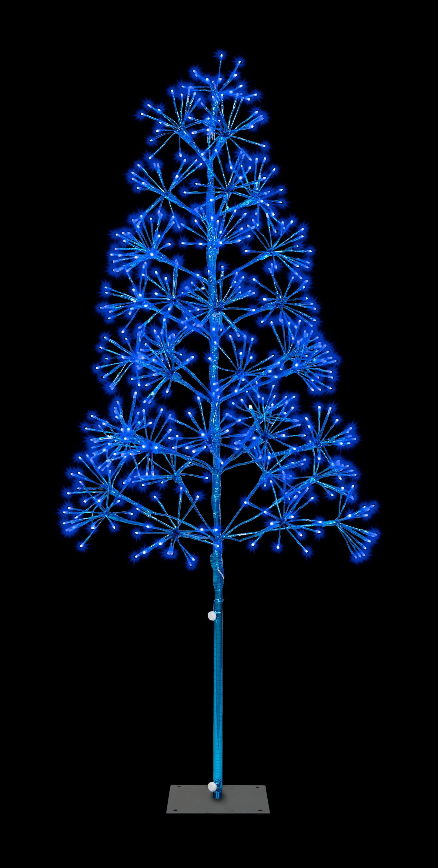 5' Blue Starburst LED Tree