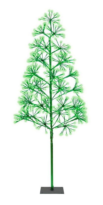 5' Green Starburst LED Tree