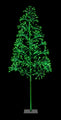 5' Green Starburst LED Tree