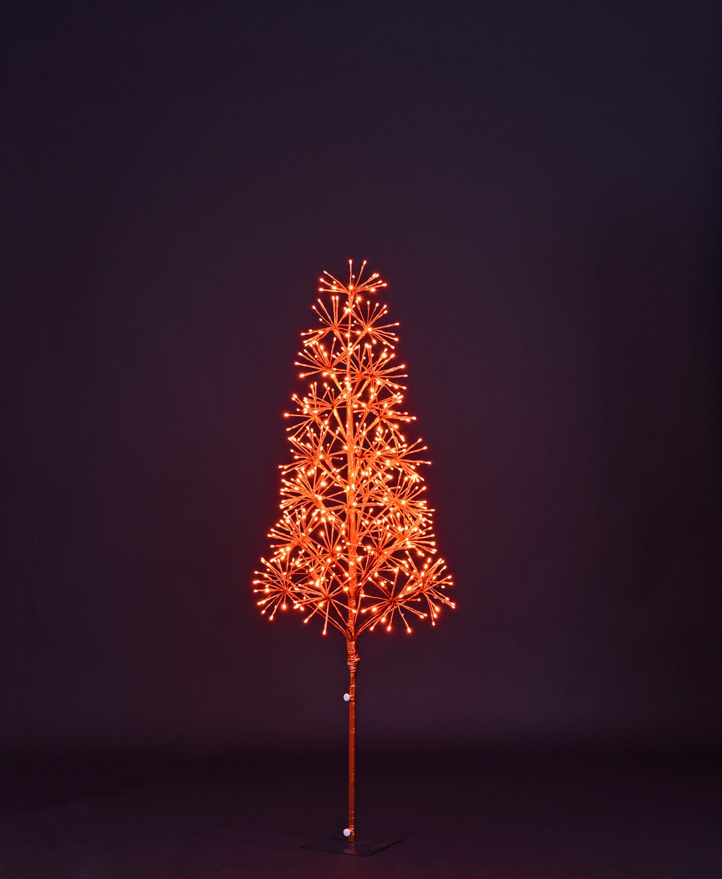 5' Orange Starburst LED Tree