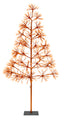 5' Orange Starburst LED Tree