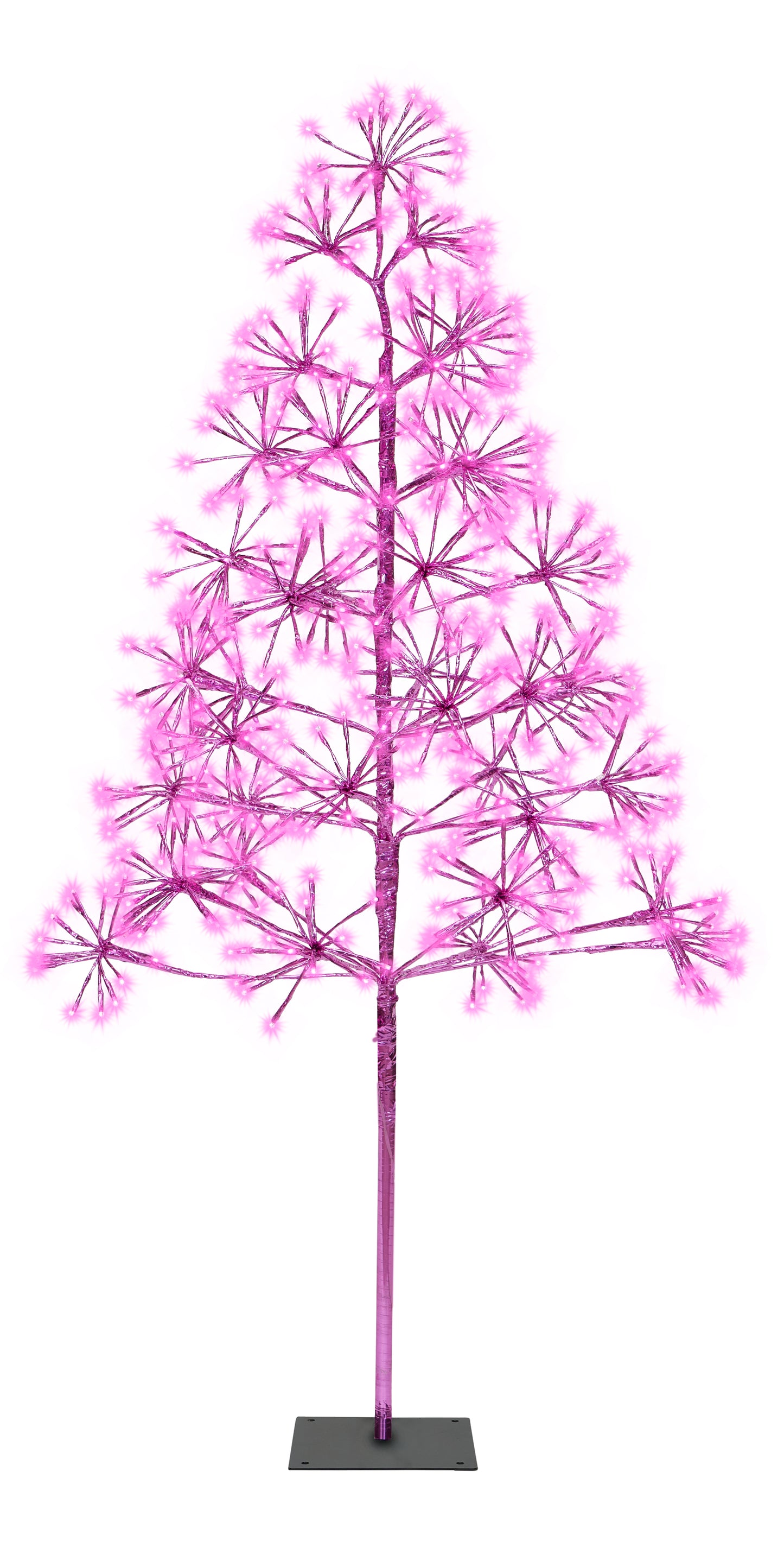 5' Pink Starburst LED Tree