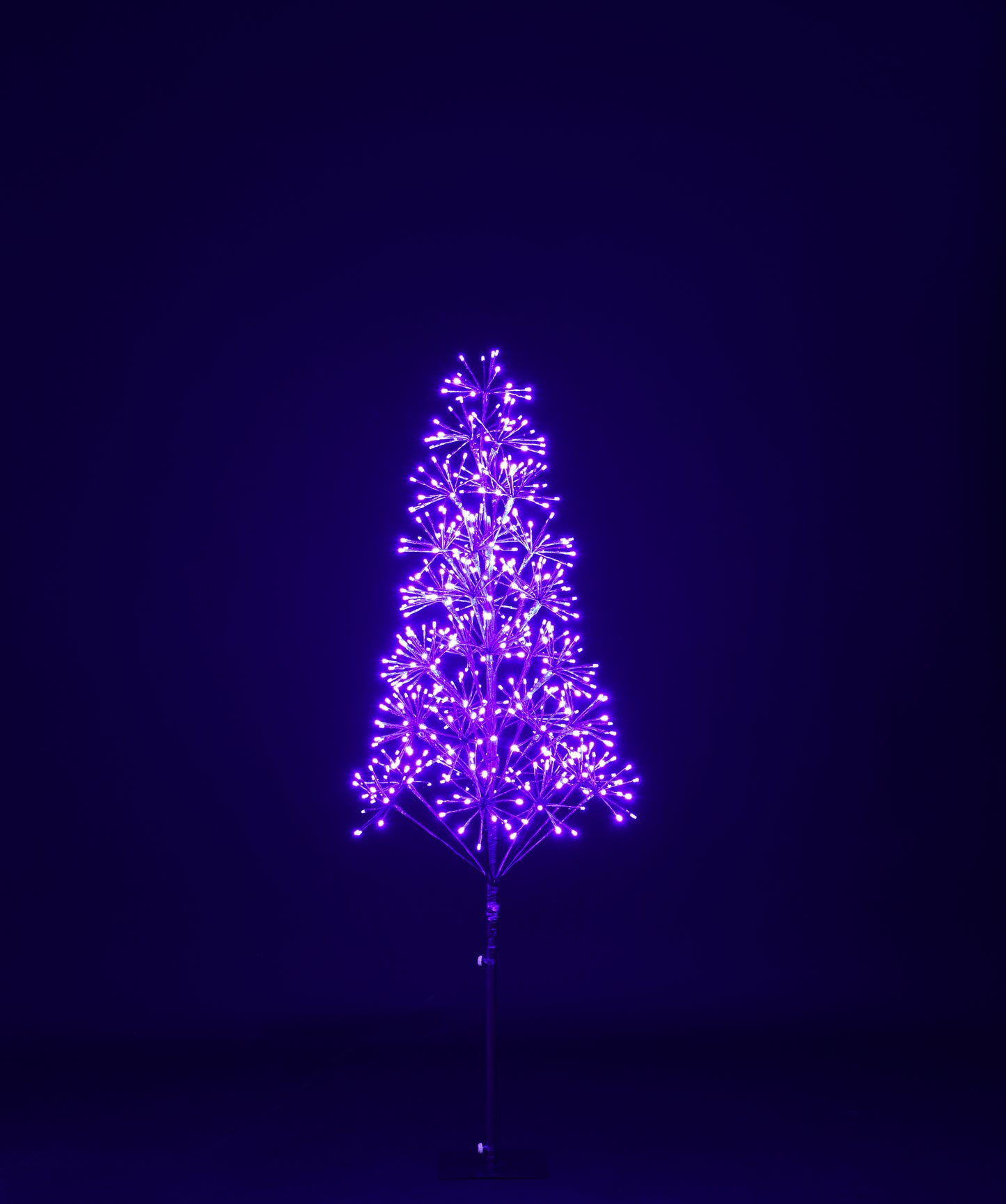 5' Purple Starburst LED Tree