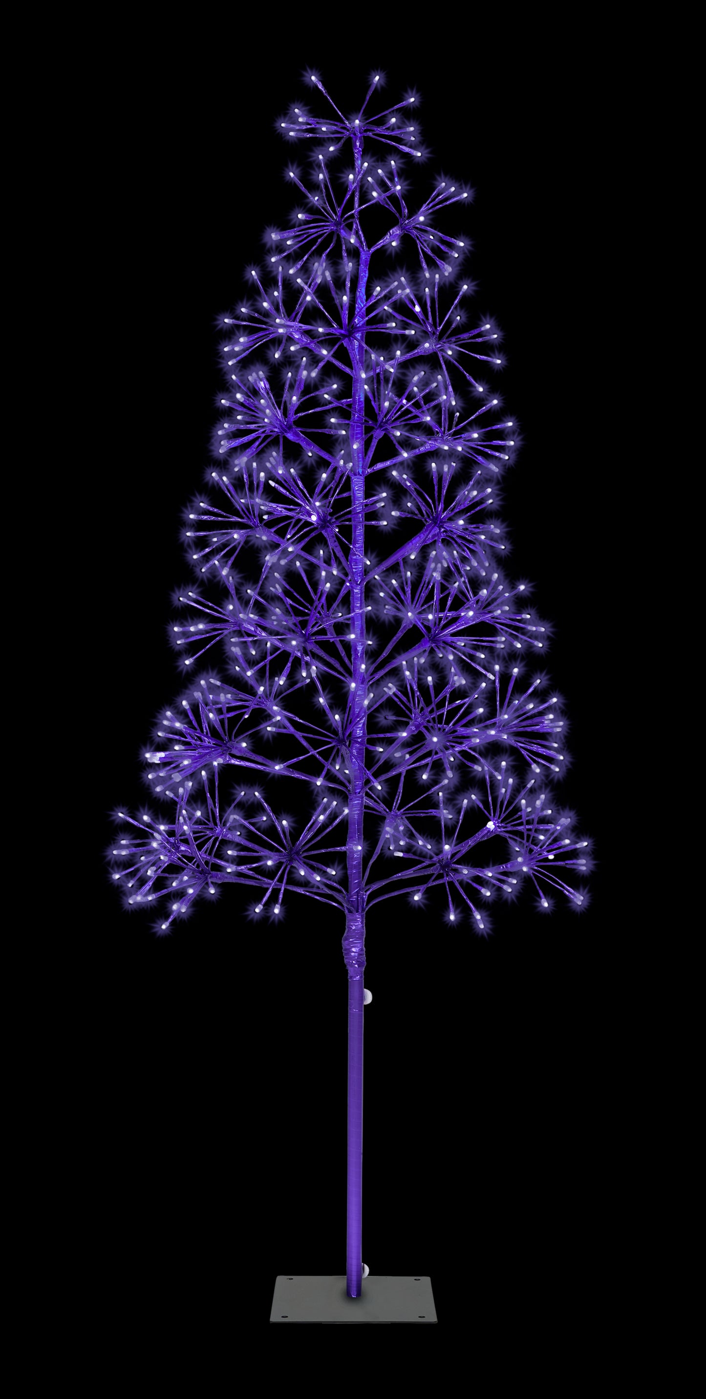 5' Purple Starburst LED Tree