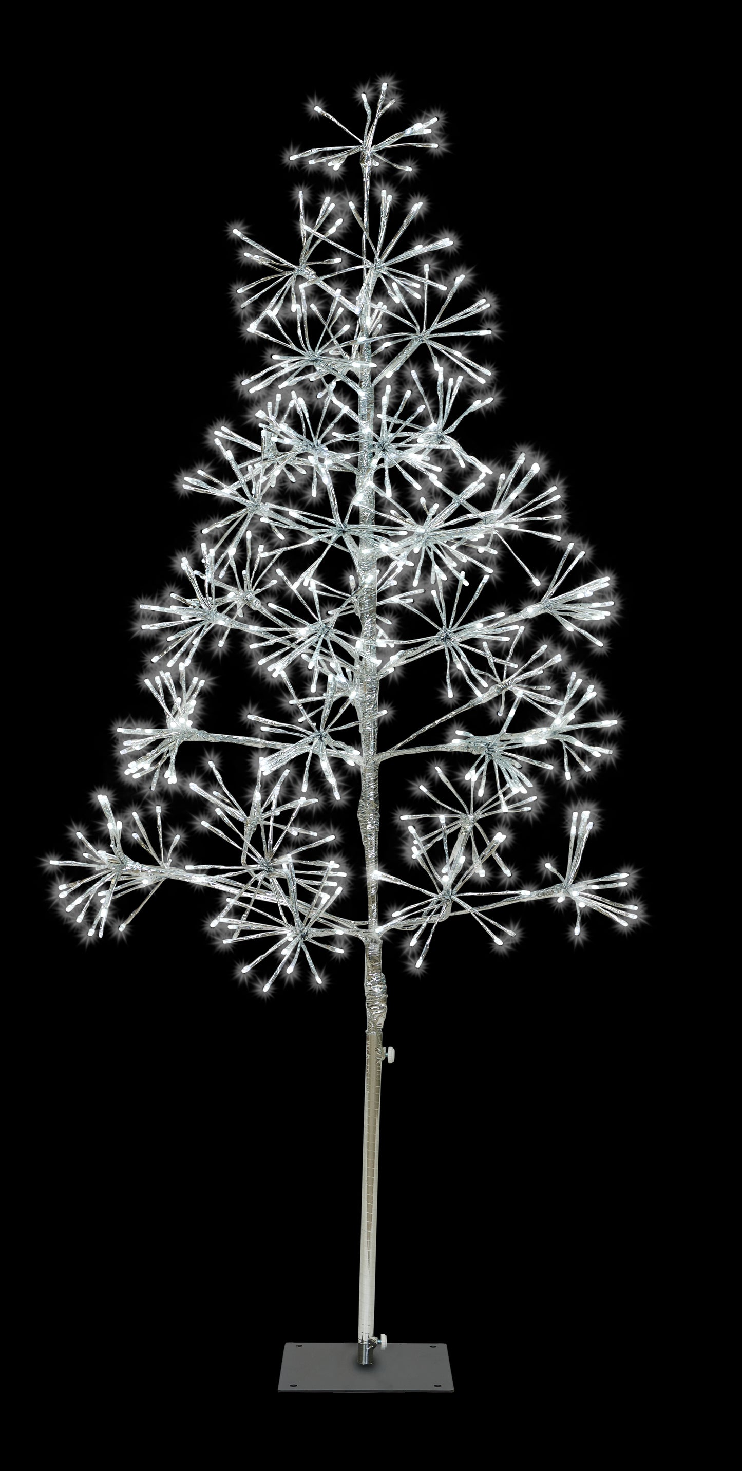 5' Pure White Starburst LED Tree