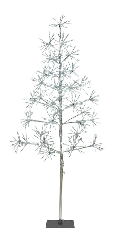 5' Pure White Starburst LED Tree