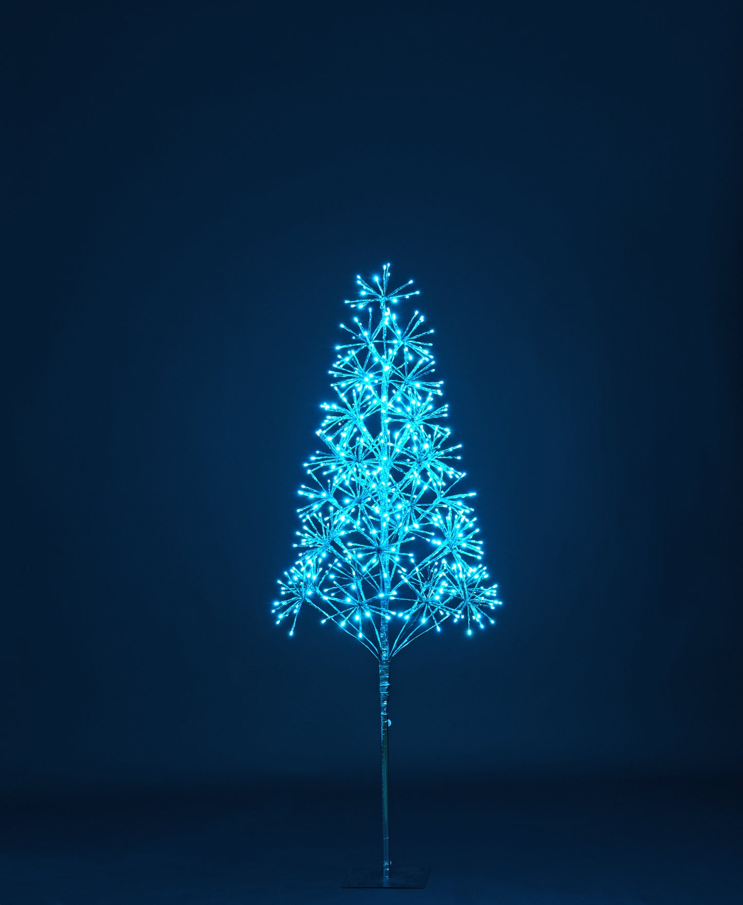 5' Teal Starburst LED Tree