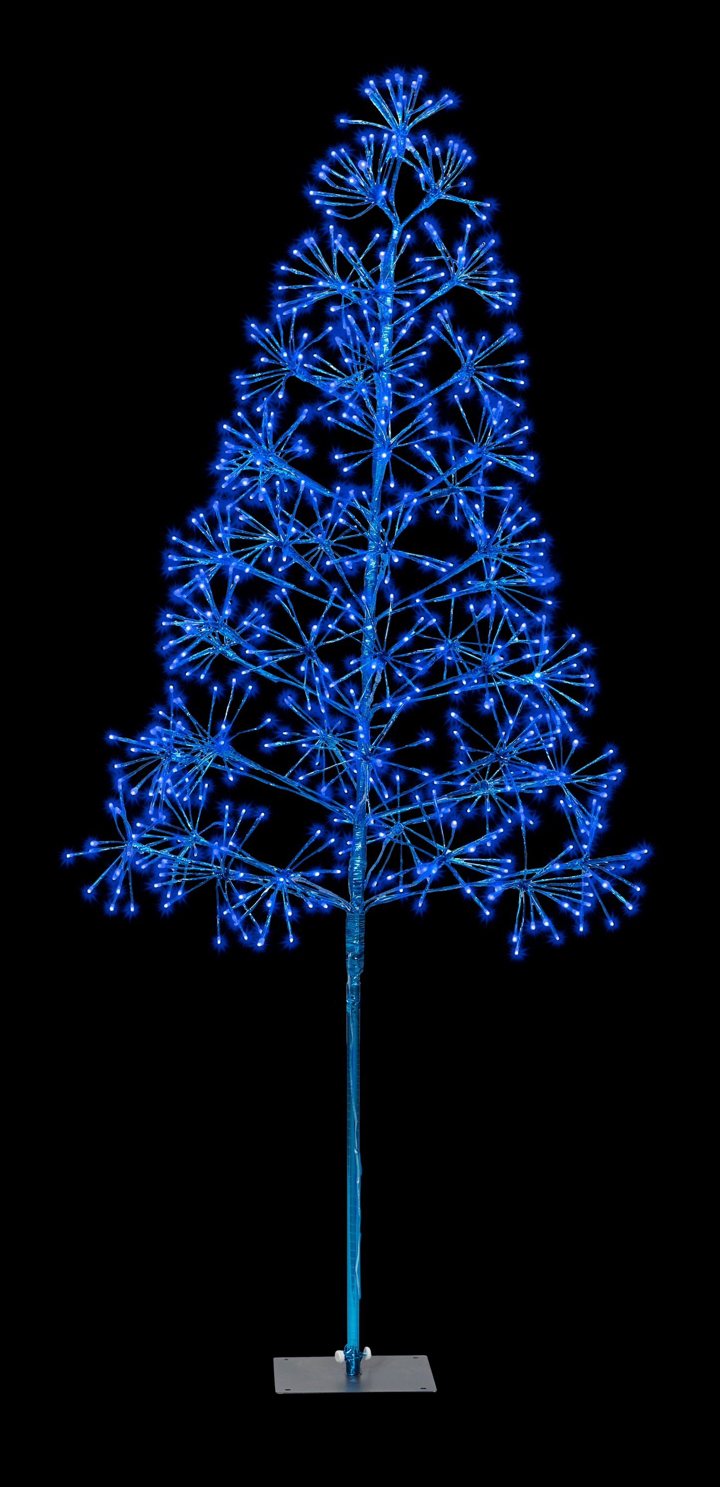 6' Blue Starburst LED Tree