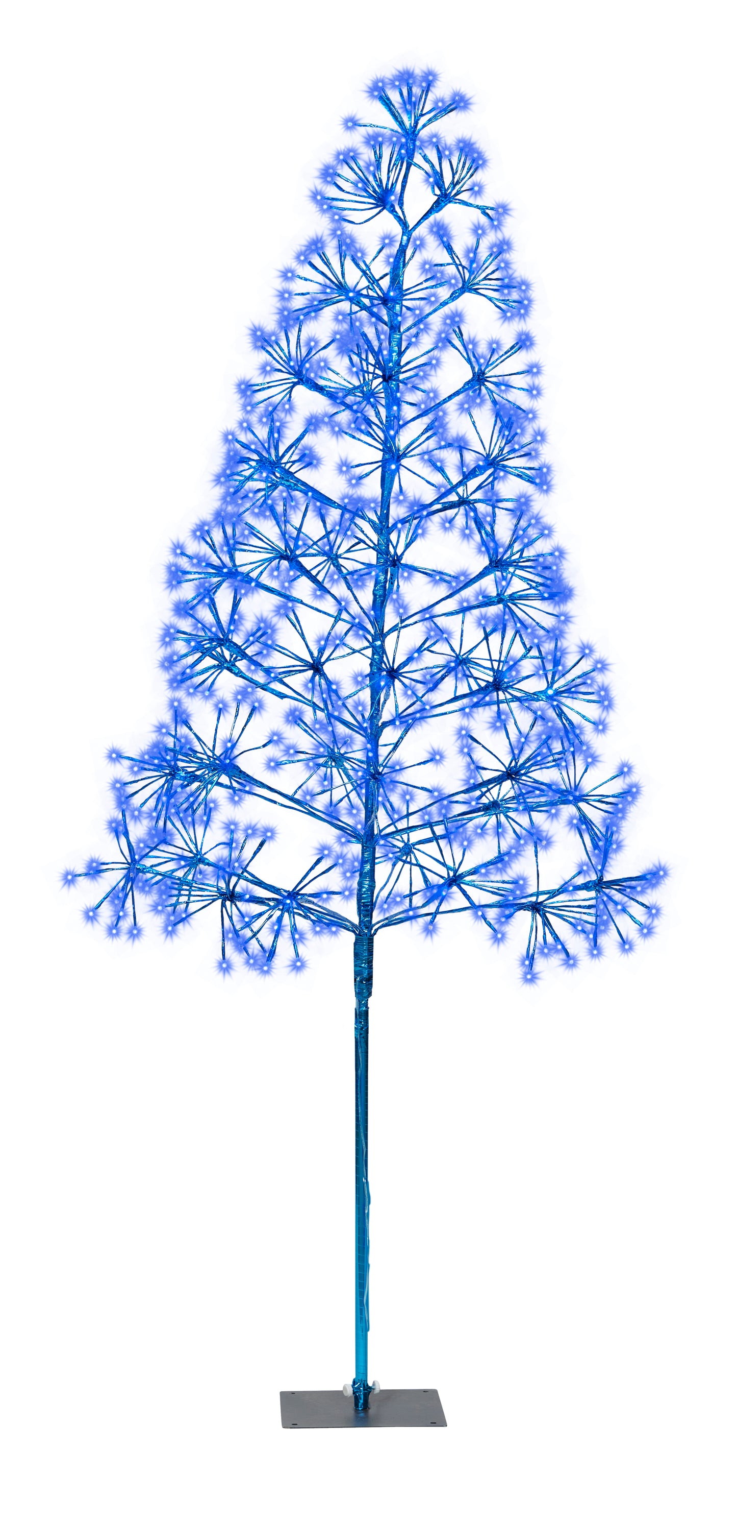 6' Blue Starburst LED Tree